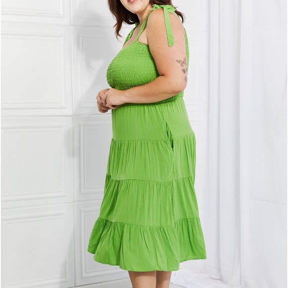 CULTURE CODE SMOCKED TIERED SUMMER SOLSTICE DRESS FULL SIZE RUN - Picture 8 of 10